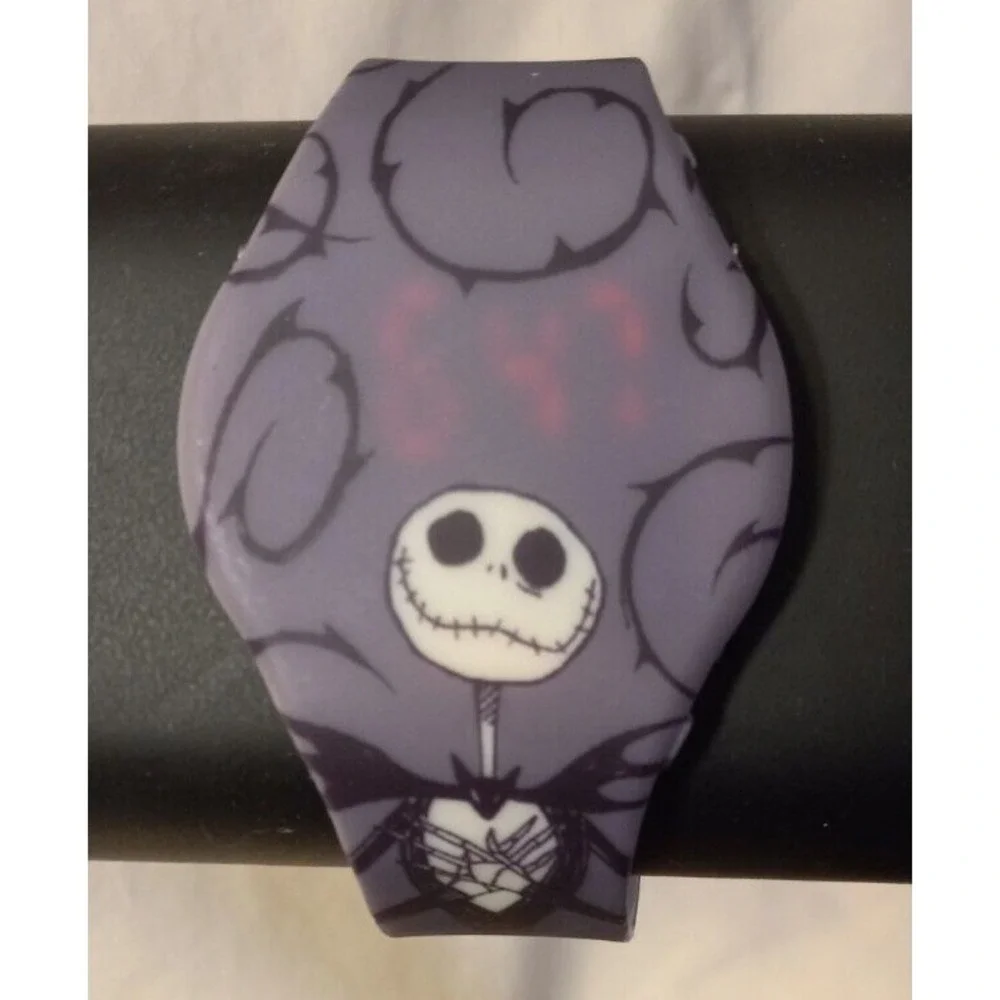 Jack Skeleton rubber flash wristwatch tap on time Nightmare before Christmas